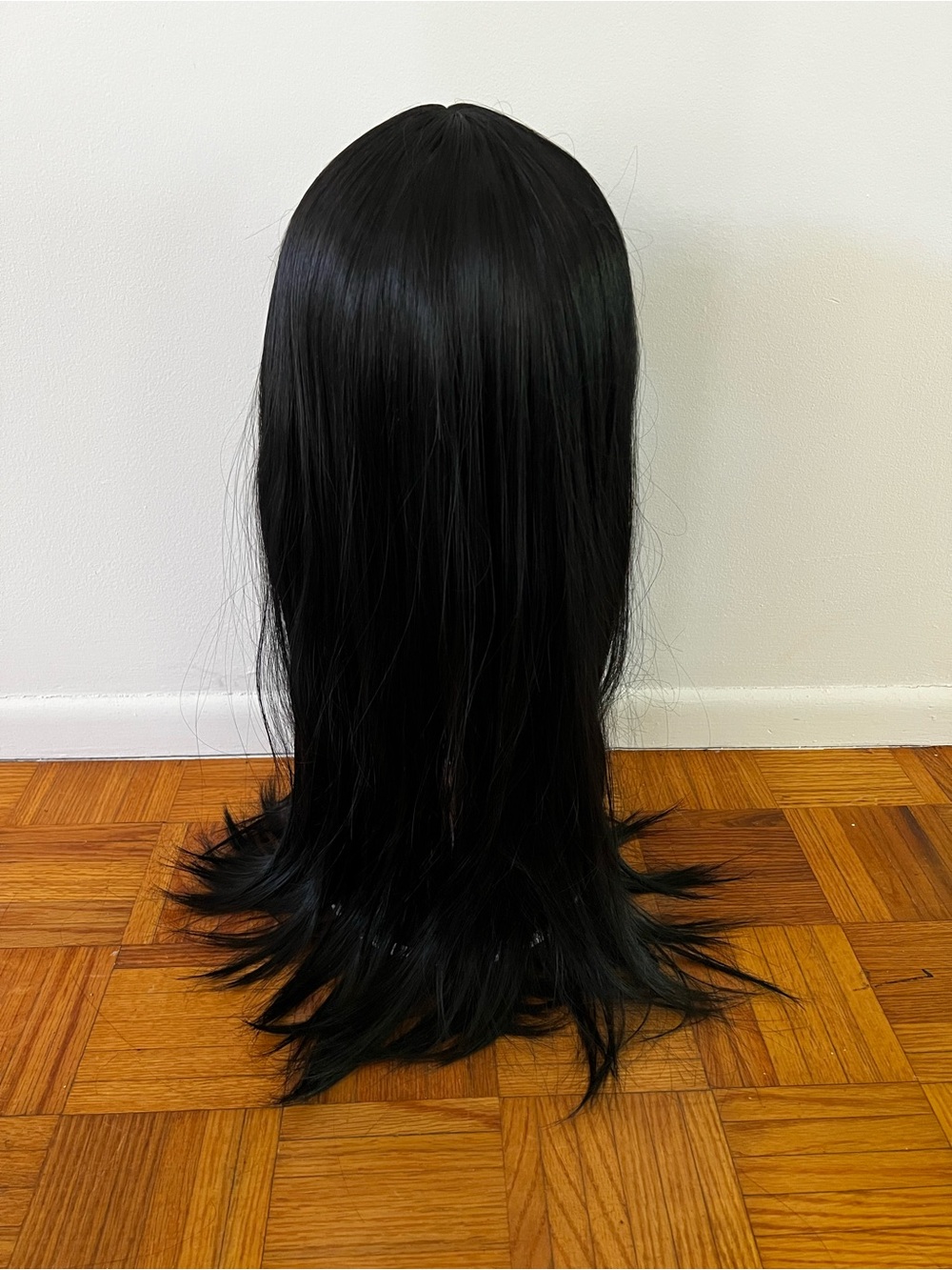 Long Black Wig with Bangs NWT - Picture 2 of 4